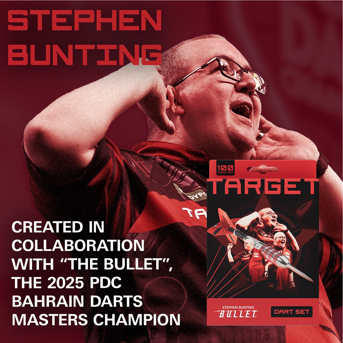 Target Darts Stephen Bunting 100 Piece Brass Dart Set