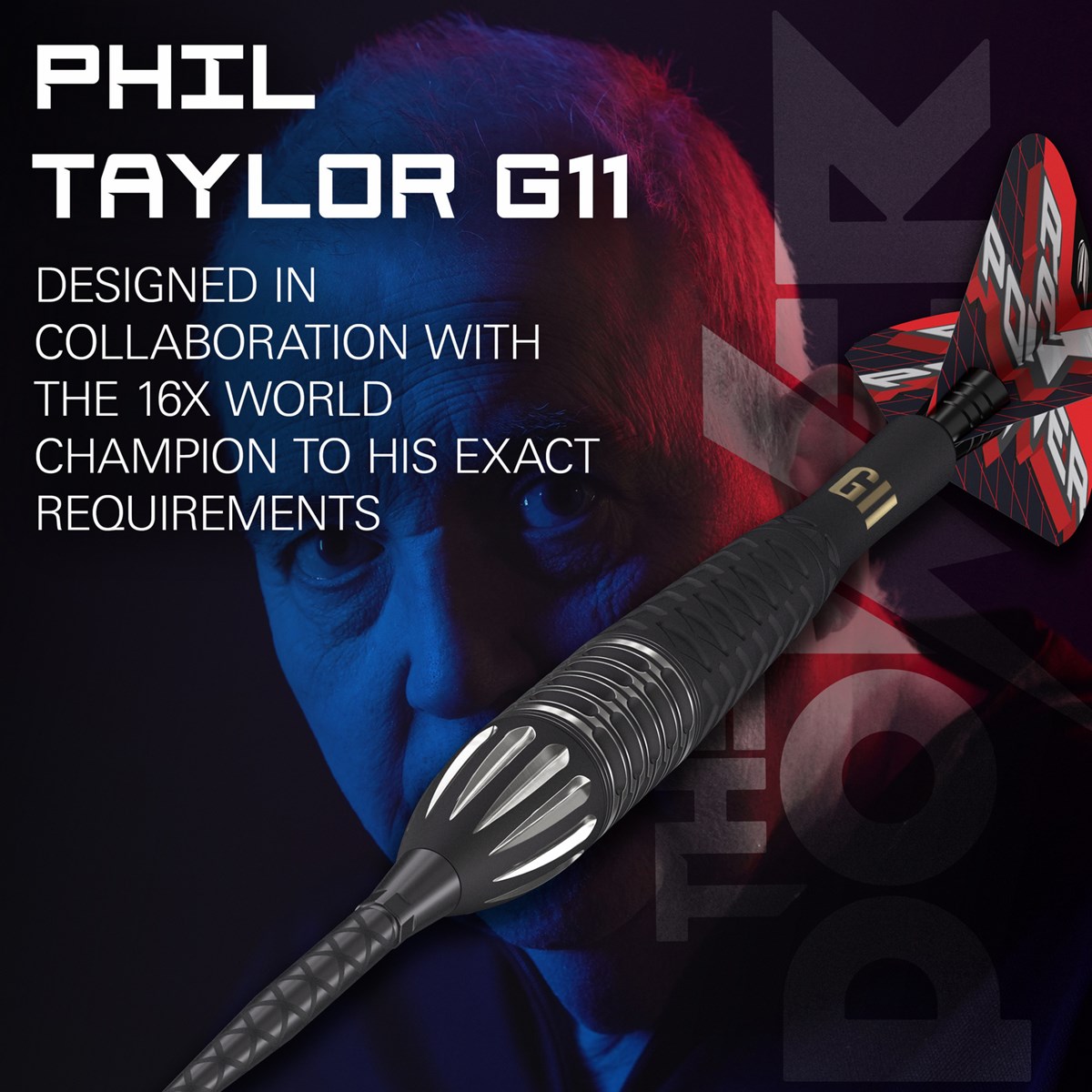 Target Darts Phil Taylor Raw Power G11 95% Tungsten SP Steel Tip 26 grams