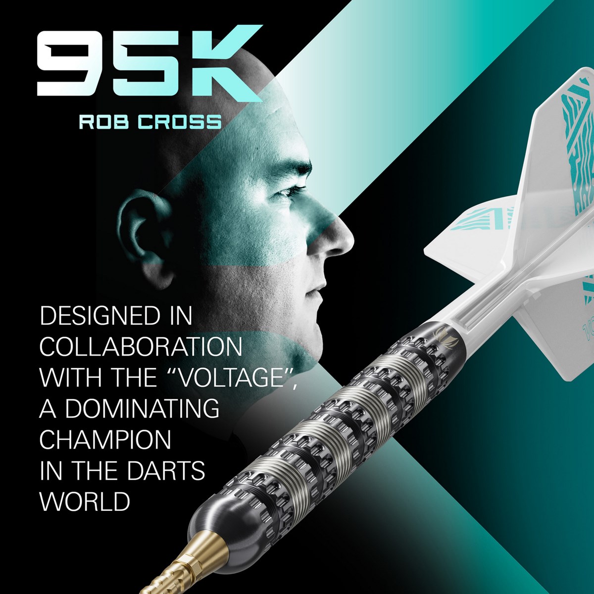 Target Darts Rob Cross 95K Steel Tip Dart   21 grams