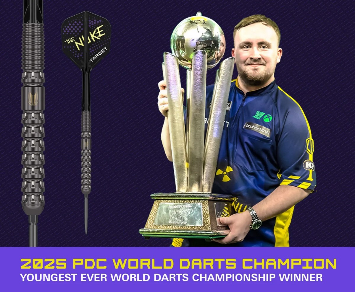 Target Darts Luke Littler G1 Prodigy 90% Tungsten SP Steel Tip Darts 23 grams
