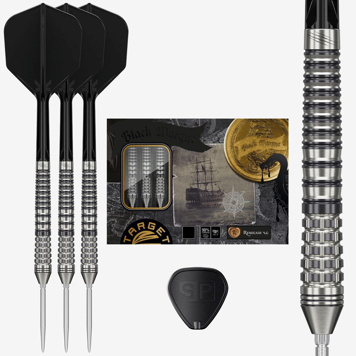Target Black Marque Renegade G4 SP Steel Tip Darts 25 grams
