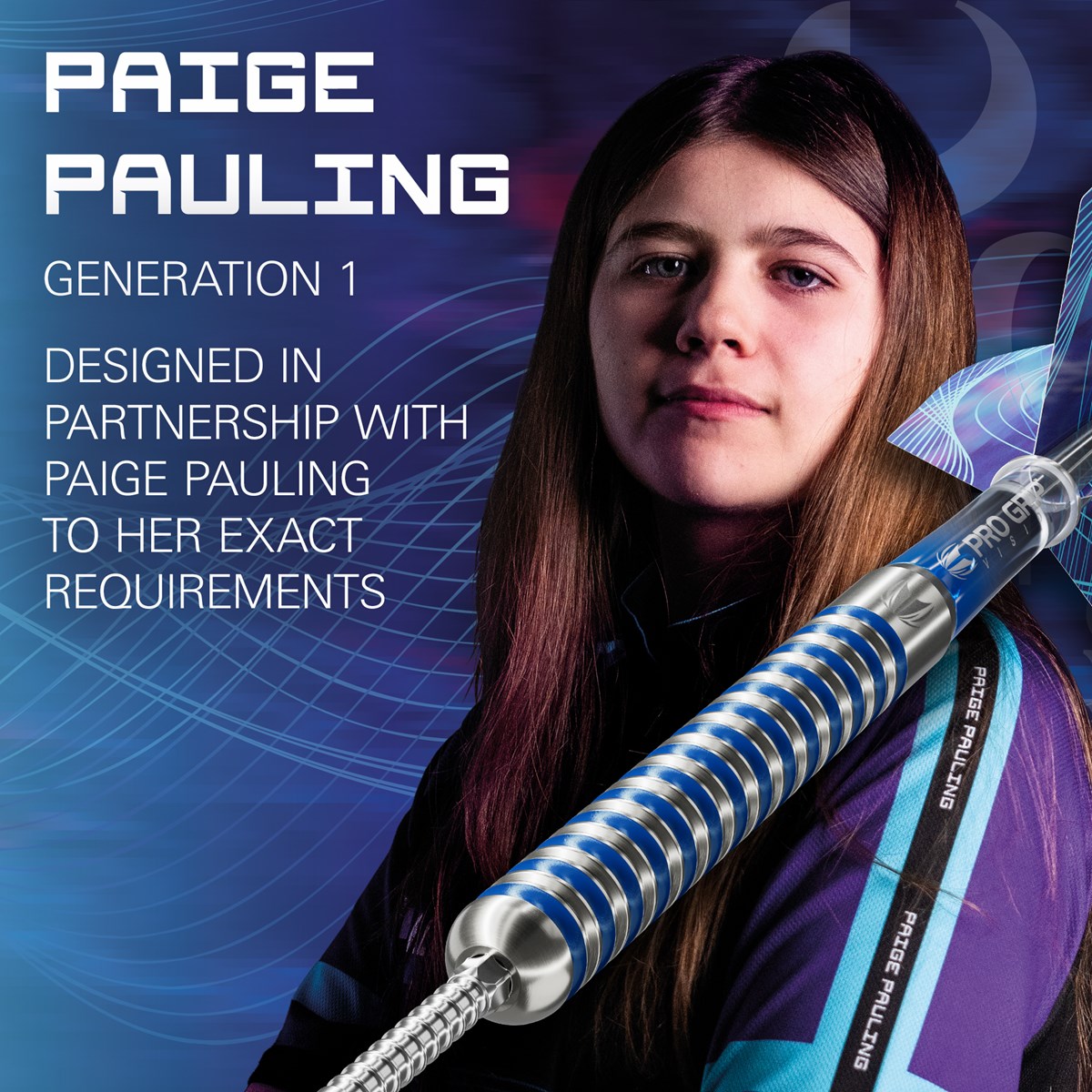 Target Darts Paige Pauling 90% Swiss Point Steel Tip Darts 22 grams