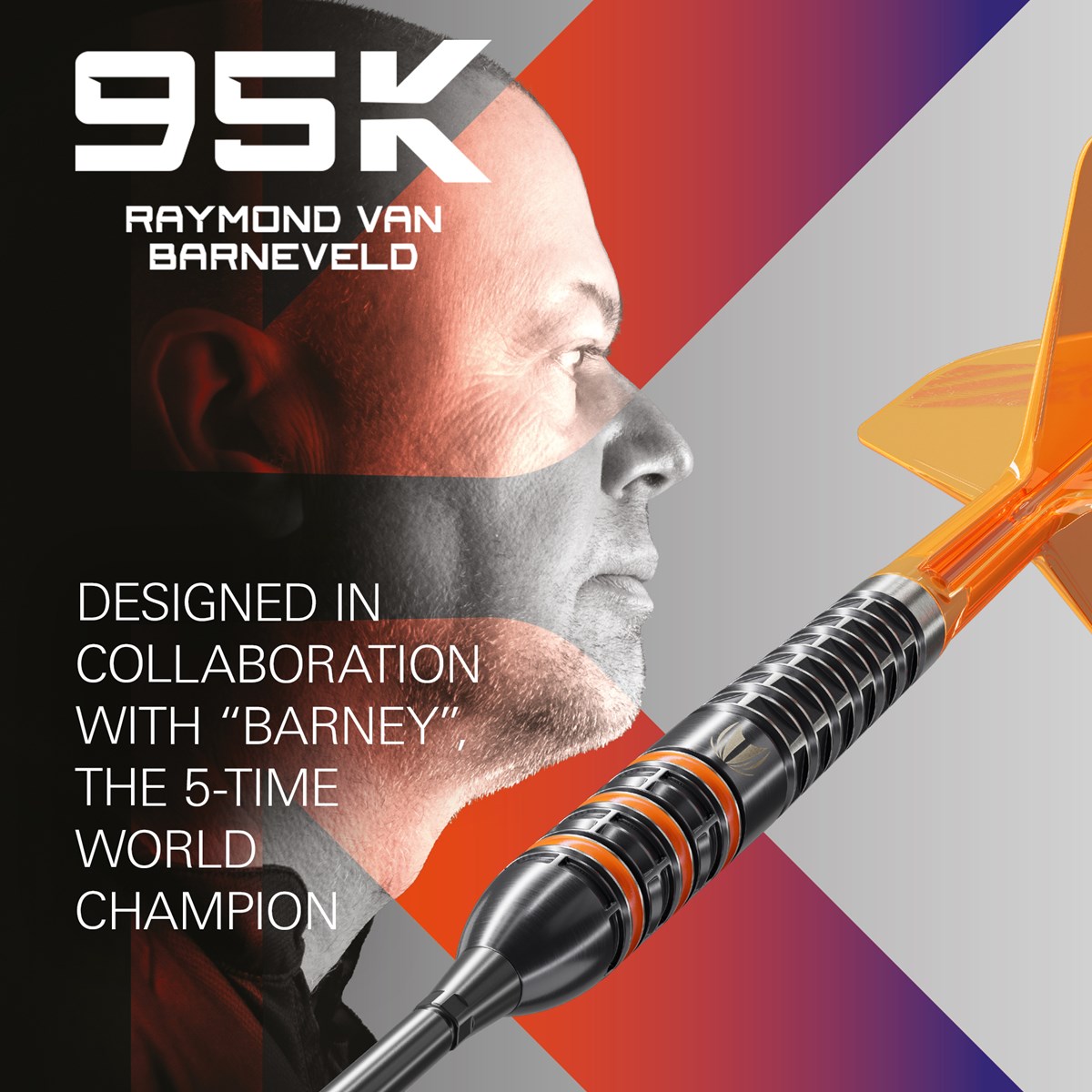 Target Raymond van Barneveld 95K Swiss Point Steel Tip Darts 25 grams