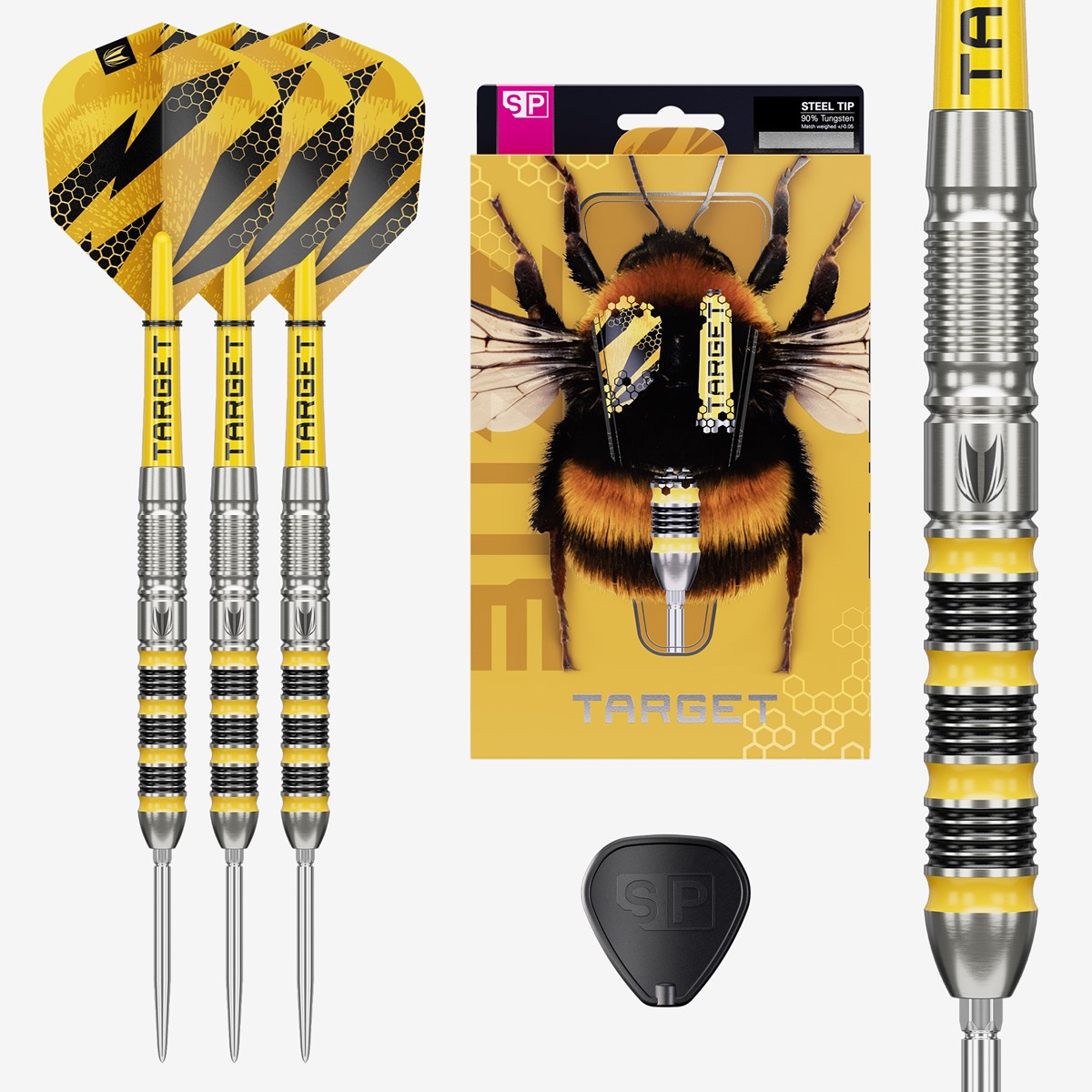 Target Buzz SP01 90% Swiss Point Steel Tip Darts 22 grams