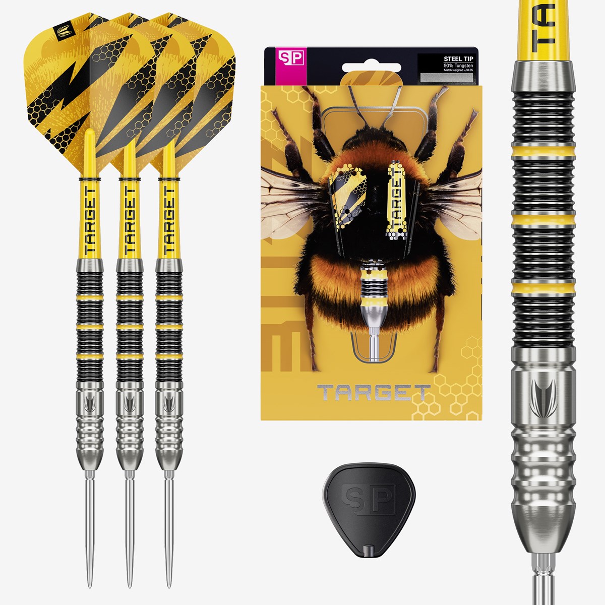 Target Darts Buzz SP02 90% Swiss Point Steel Tip Darts 22 grams