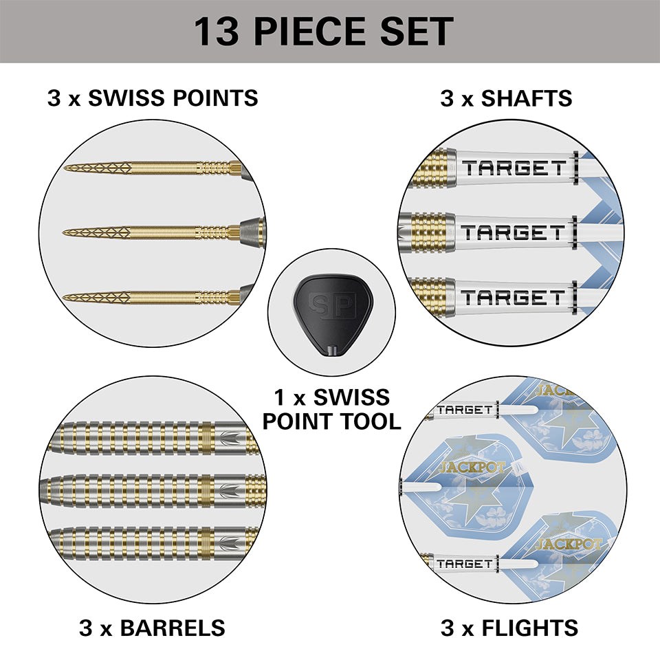 Target Darts Adrian Lewis Showdown 95% Swiss Point Steel Tip Darts 23 grams