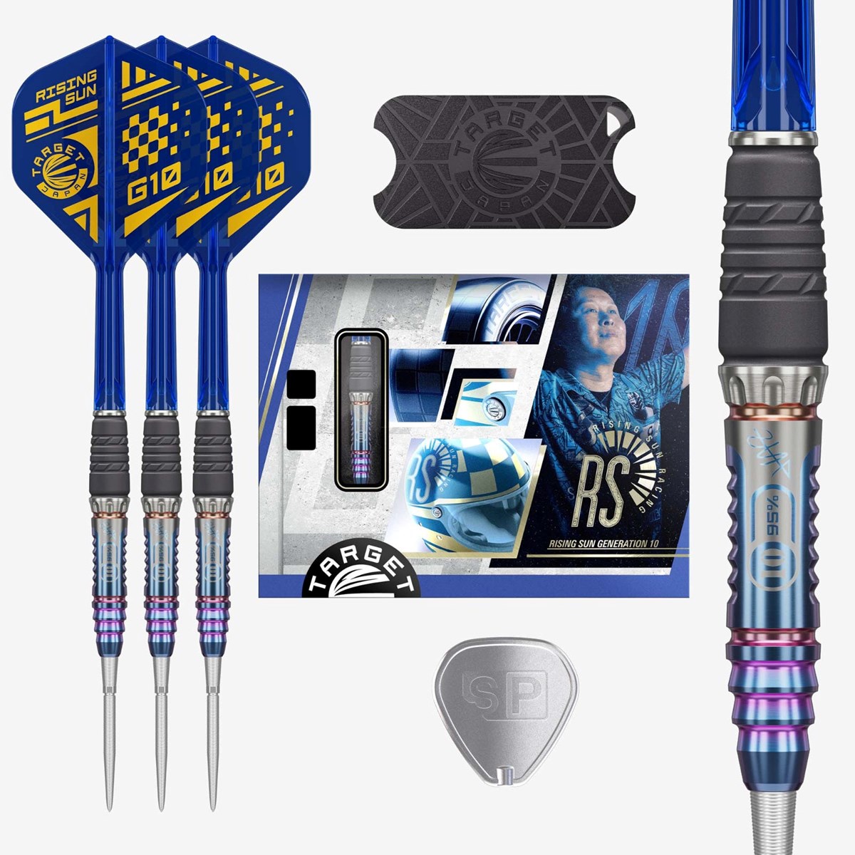 Target The Rising Sun G10 95% SP Steel Tip Darts 23 grams
