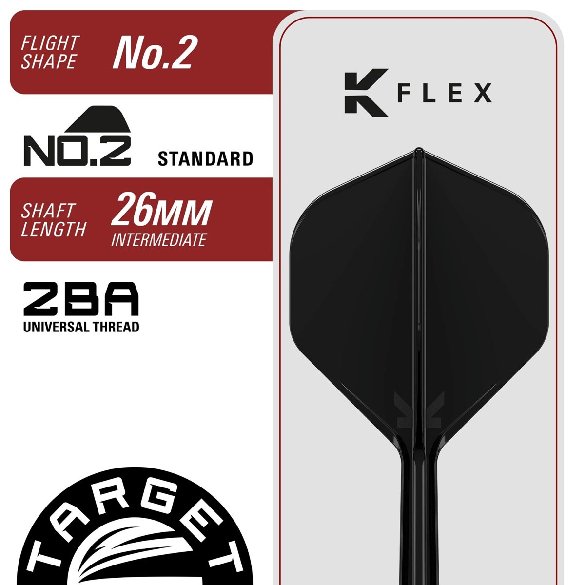 Target Black Marque Pierce SP Steel Tip Darts 24 grams