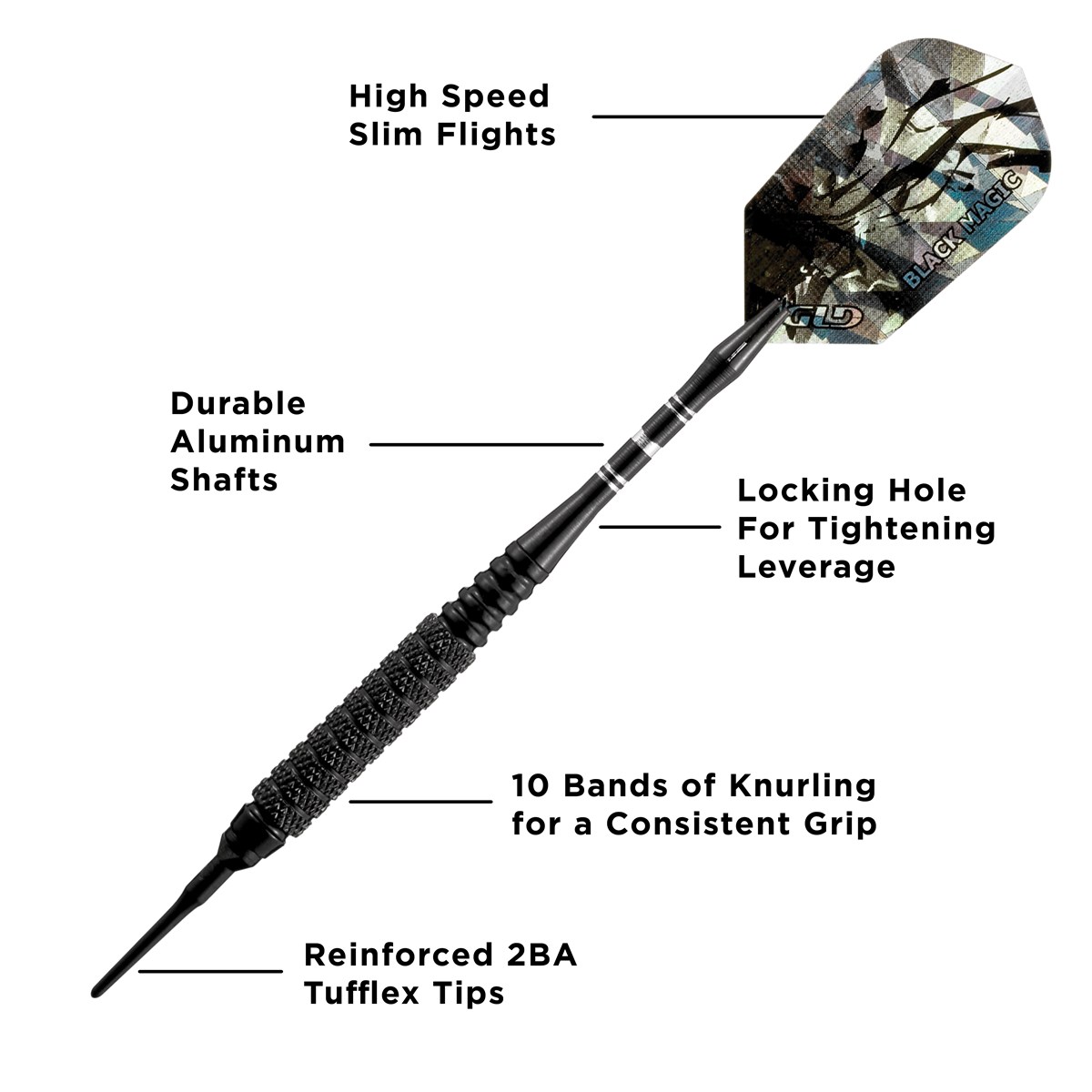 GLD Viper Black Magic - Knurled 18 grams