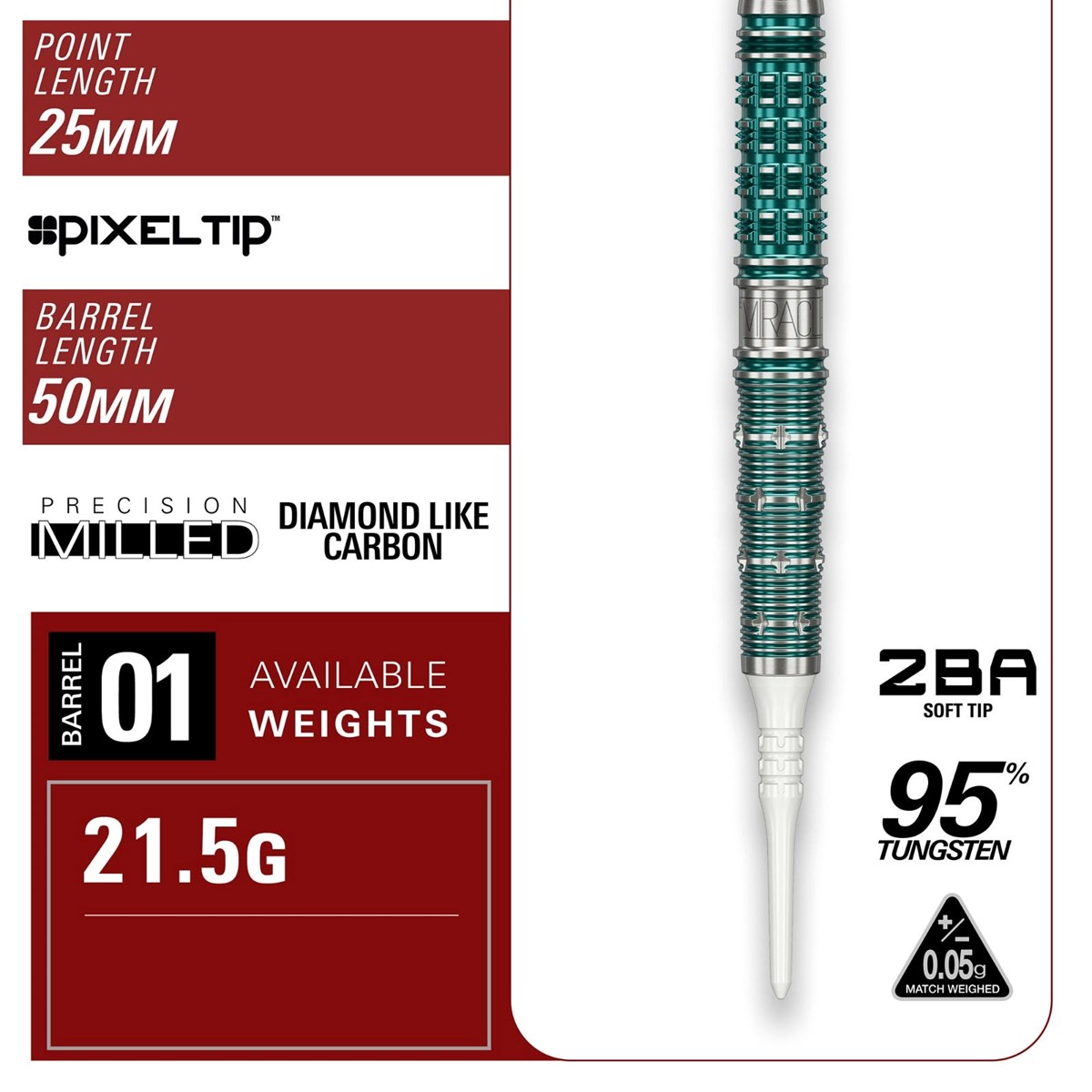 Target The Miracle G7 95% Soft Tip Darts 21.5 grams
