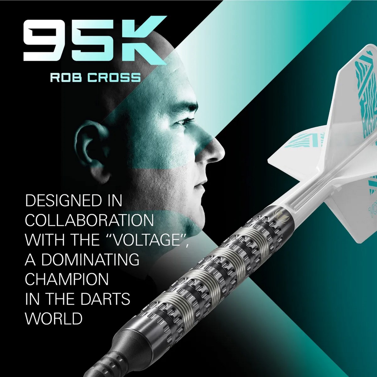 Target Darts Rob Cross 95K Soft Tip Dart   18 grams