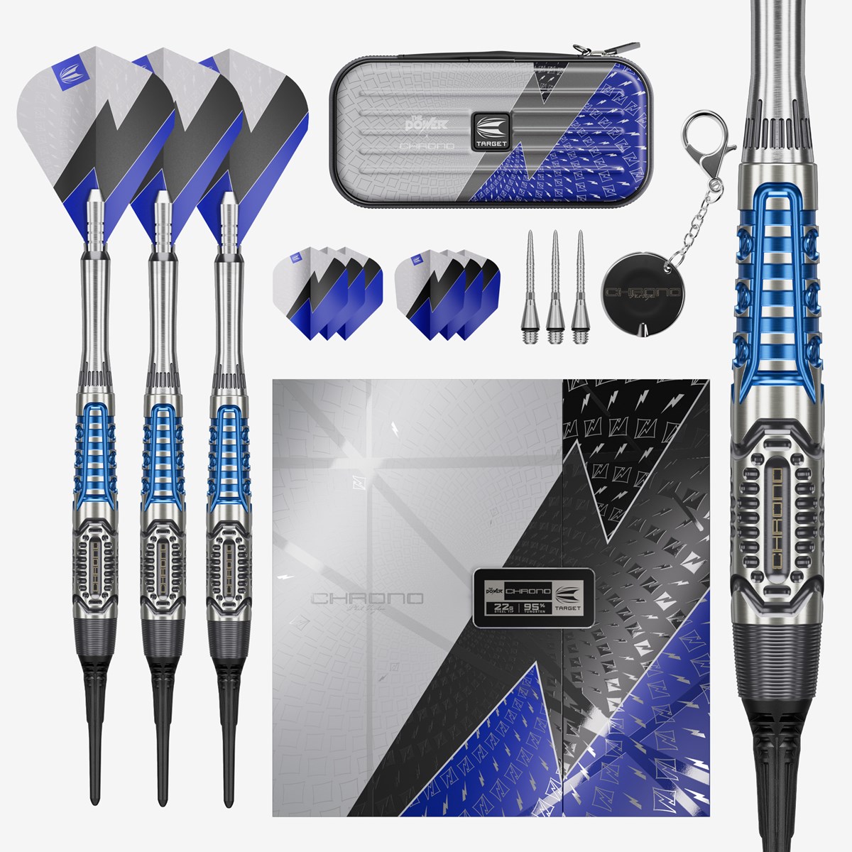 Target Phil Taylor Power Chrono 95% Soft Tip Darts 20 grams