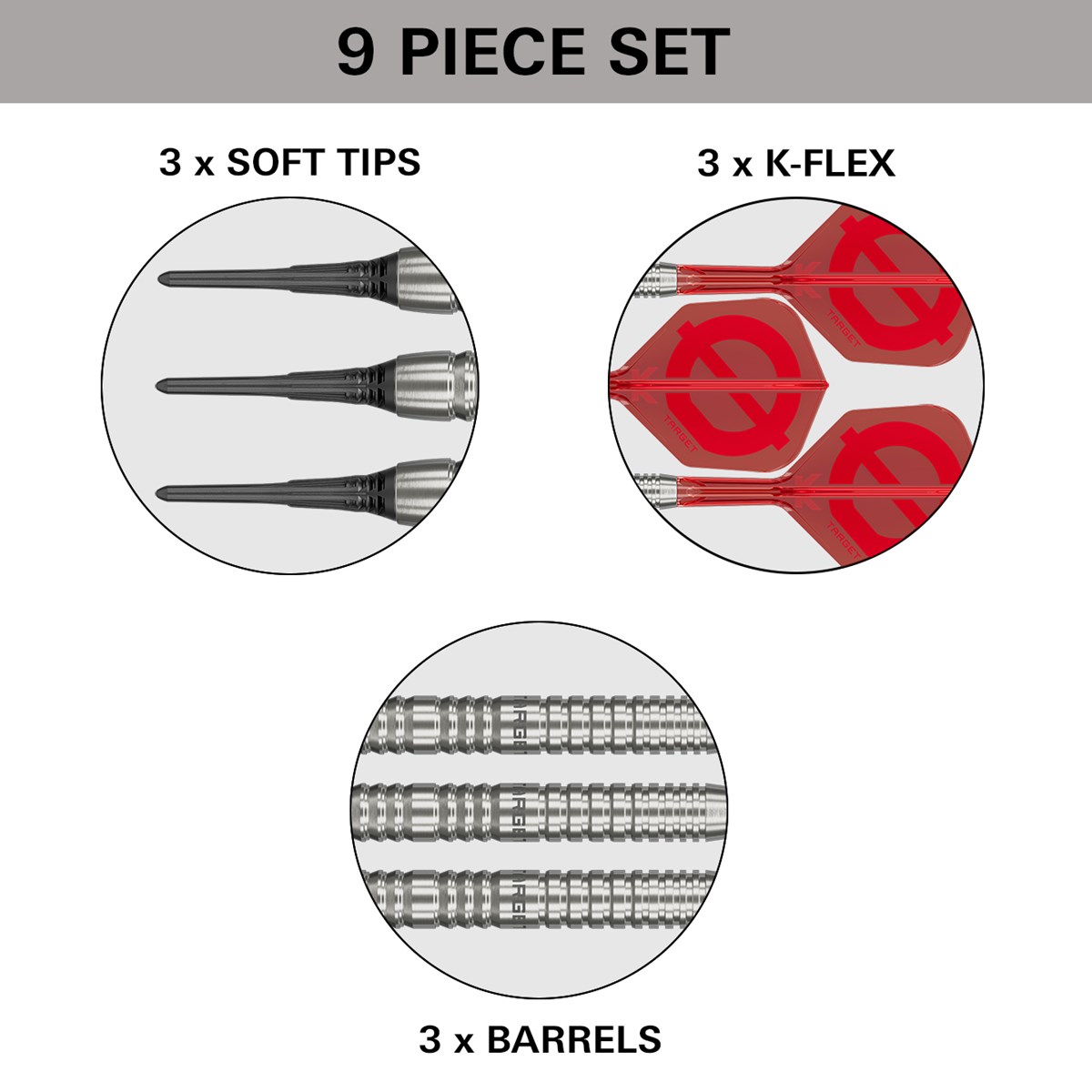 Target Group Ø 12 50% Soft Tip Darts 18 grams