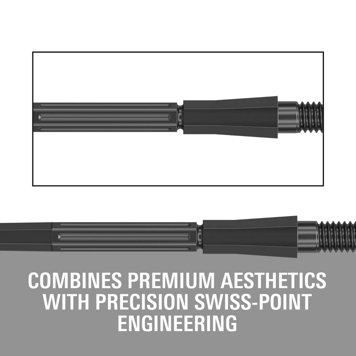 Target Darts Elysian Archetype 43 Swiss Point - Black 35mm