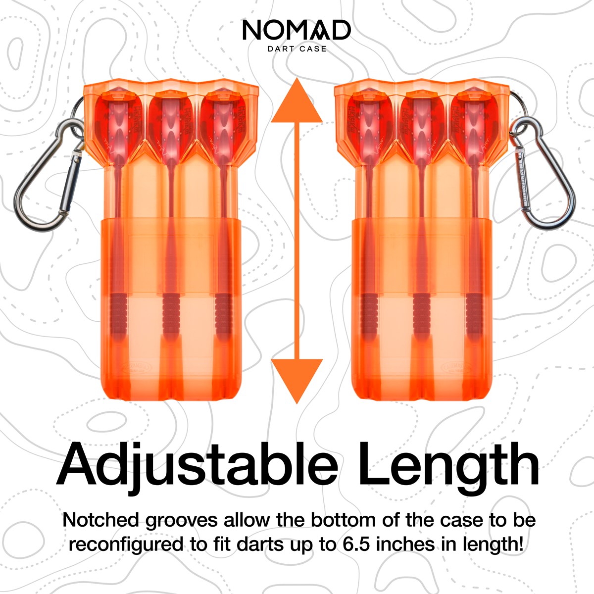 GLD Nomad Dart Case - Neon Orange