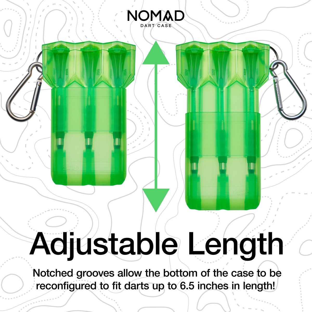 GLD Nomad Dart Case - Neon Green