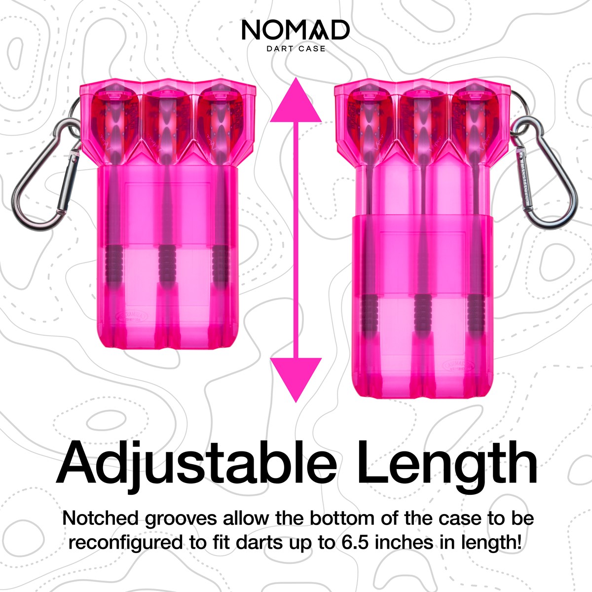 GLD Nomad Dart Case - Neon Pink