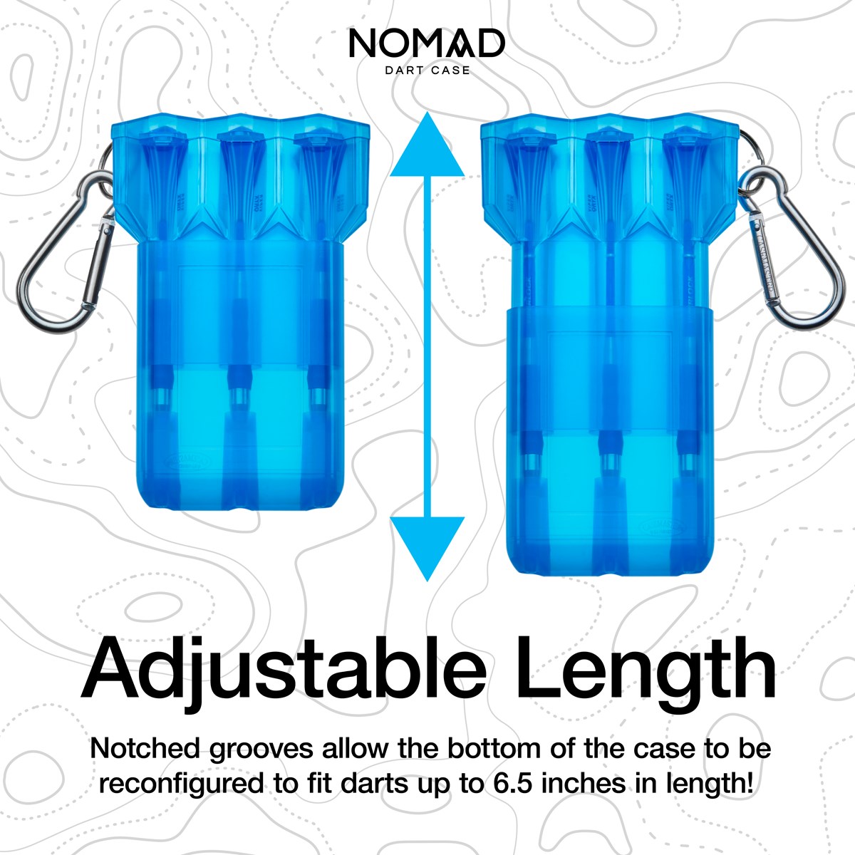GLD Nomad Dart Case - Neon Blue