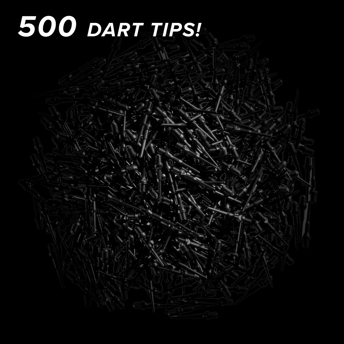 GLD 2BA Tufflex Tips II - Black (500 ct)