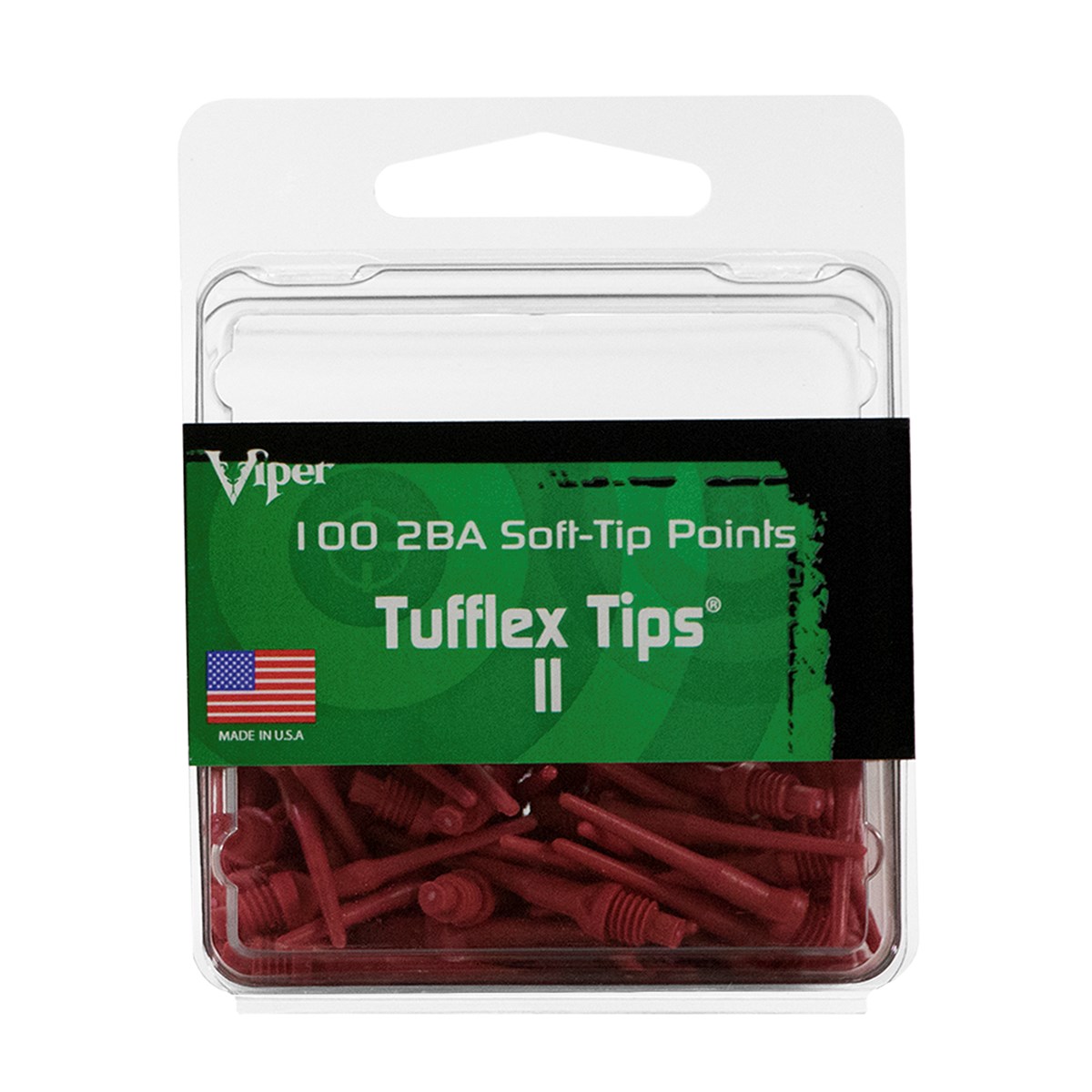 GLD 2BA Tufflex Tips II - Red (100 ct)