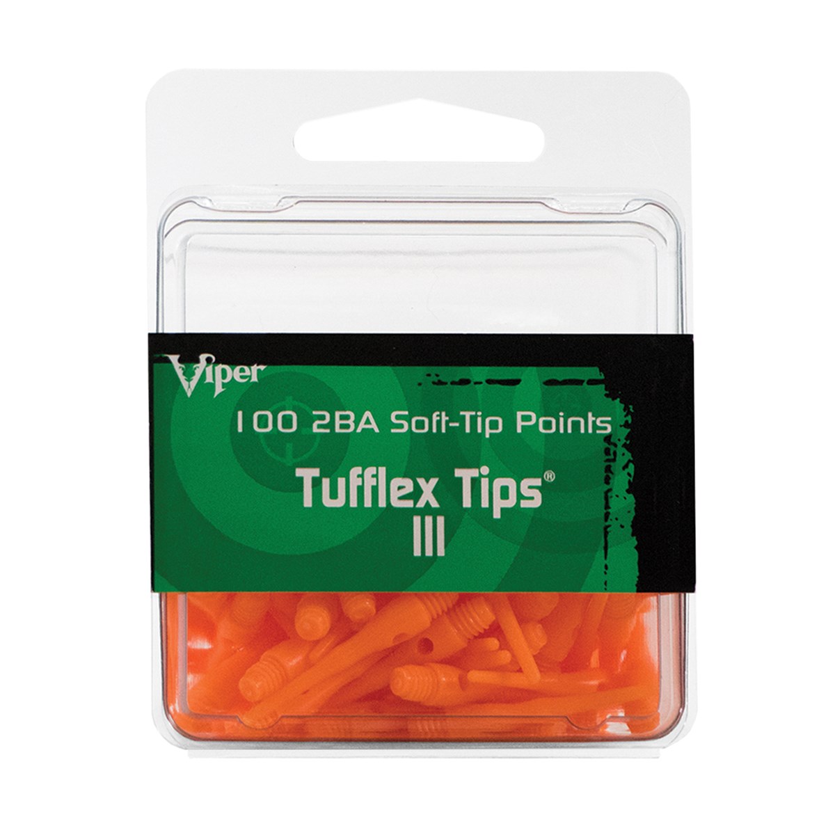 GLD 2BA Tufflex Tips III - Neon Orange 100 ct.