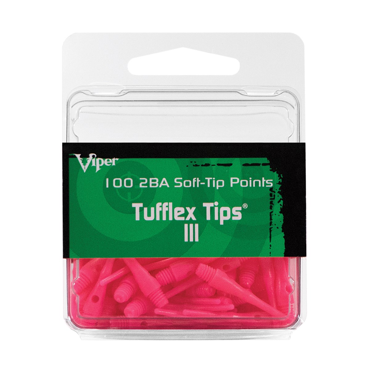 GLD 2BA Tufflex Tips III - Neon Pink 100 ct.