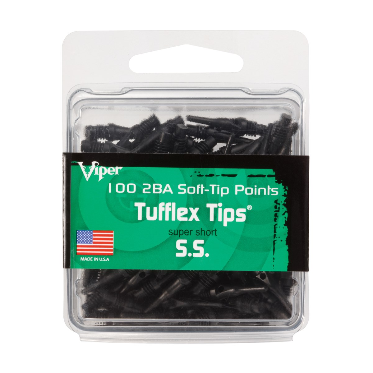 GLD 2BA Tufflex Tips S.S. - Black 100ct