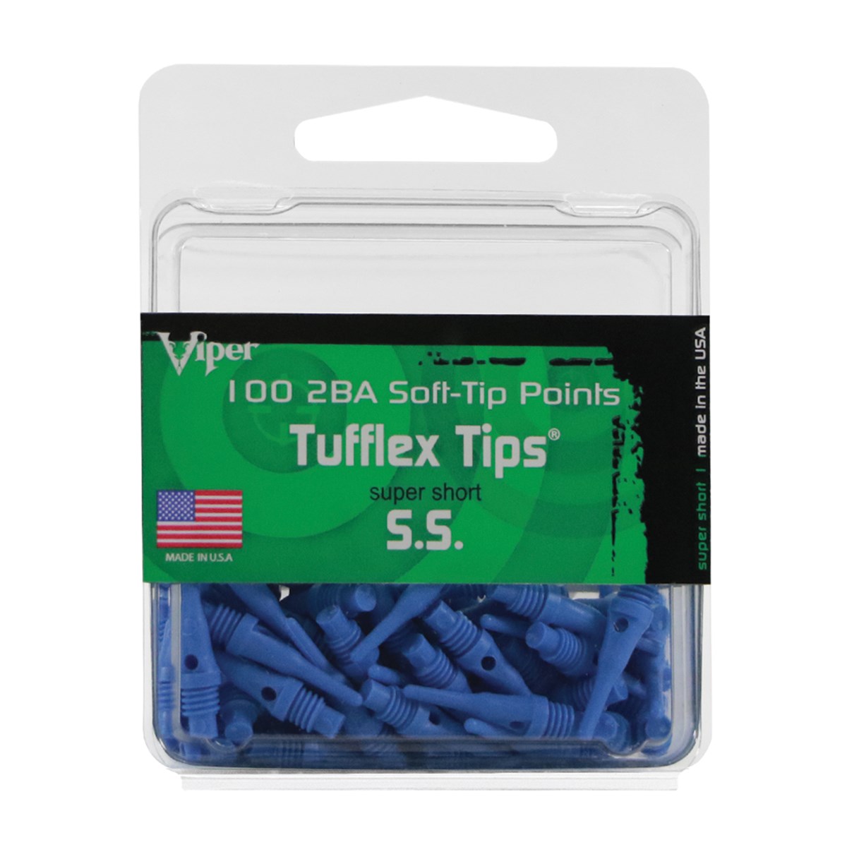 GLD 2BA Tufflex Tips S.S. - Blue 100ct