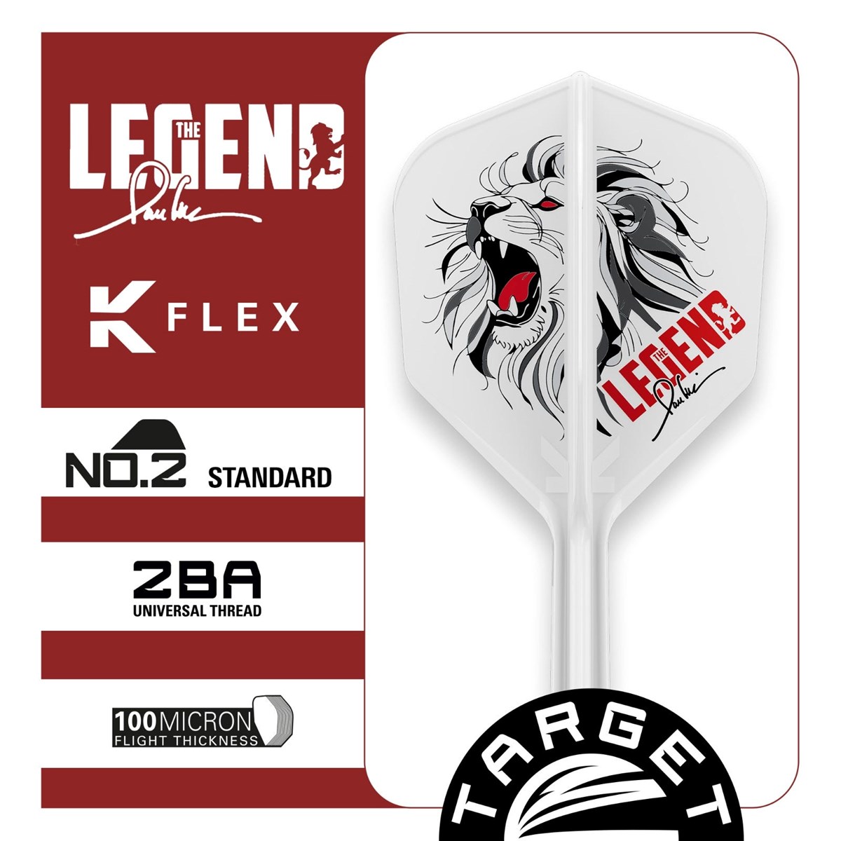 Target K-Flex System - No. 2 Flight / Medium Shaft (33mm) - The Legend