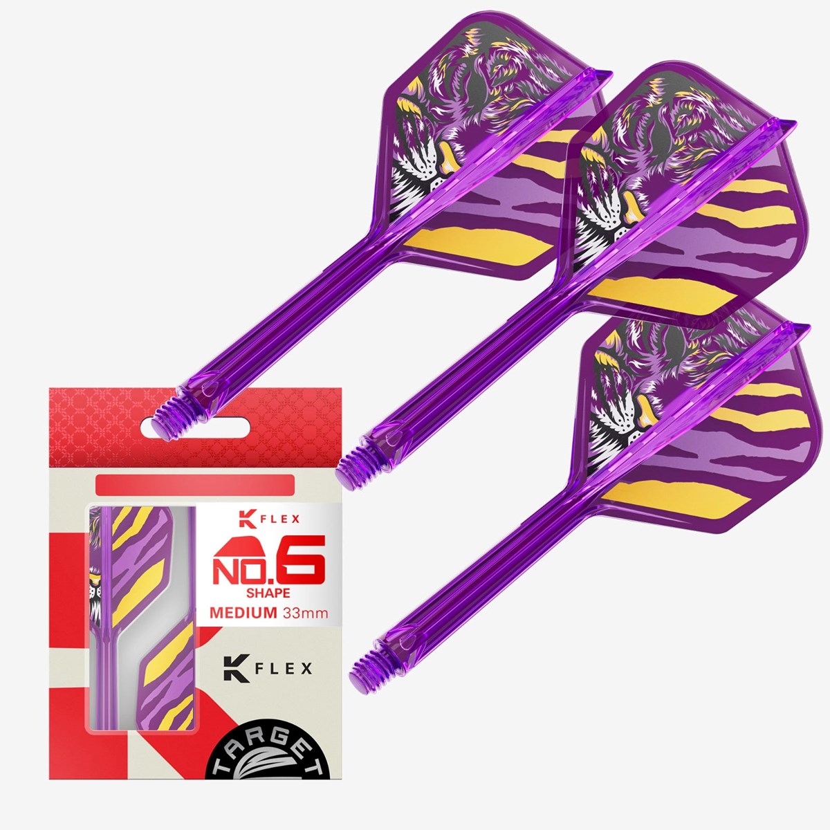 Target K-Flex System - No. 6 Flight / Medium Shaft (33mm) - Endeavour