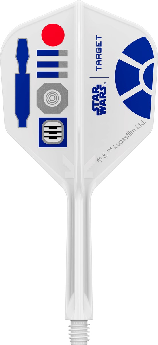 Target Darts R2D2 K-Flex Flight System - No 6 Shape / Intermediate Shaft (26mm)