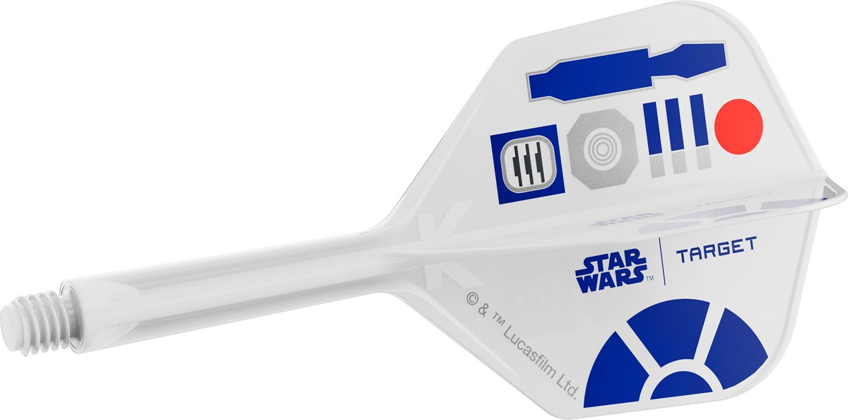 Target Darts R2D2 K-Flex Flight System - No 6 Shape / Intermediate Shaft (26mm)