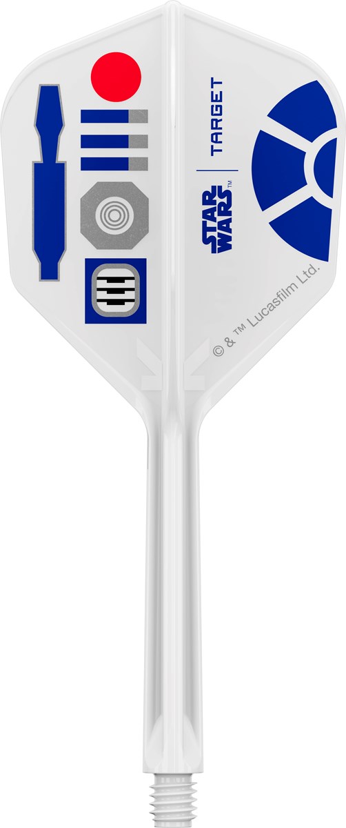 Target Darts Star Wars R2D2 K-Flex Flight System - No 6 Shape / Medium Shaft (33mm)