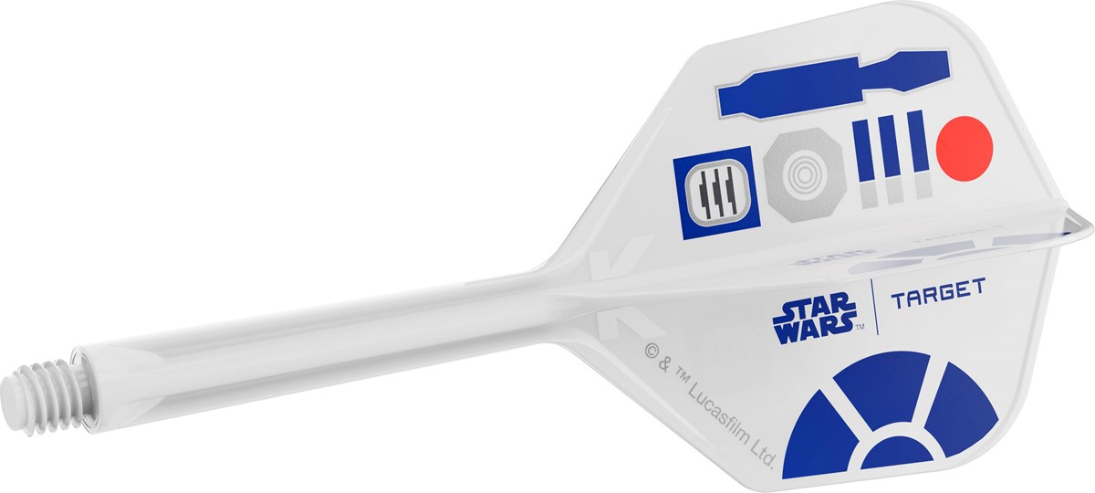 Target Darts Star Wars R2D2 K-Flex Flight System - No 6 Shape / Medium Shaft (33mm)