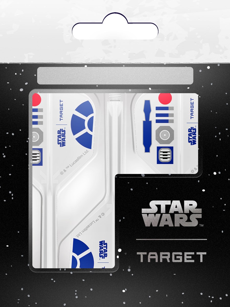 Target Darts Star Wars R2D2 K-Flex Flight System - No 6 Shape / Medium Shaft (33mm)