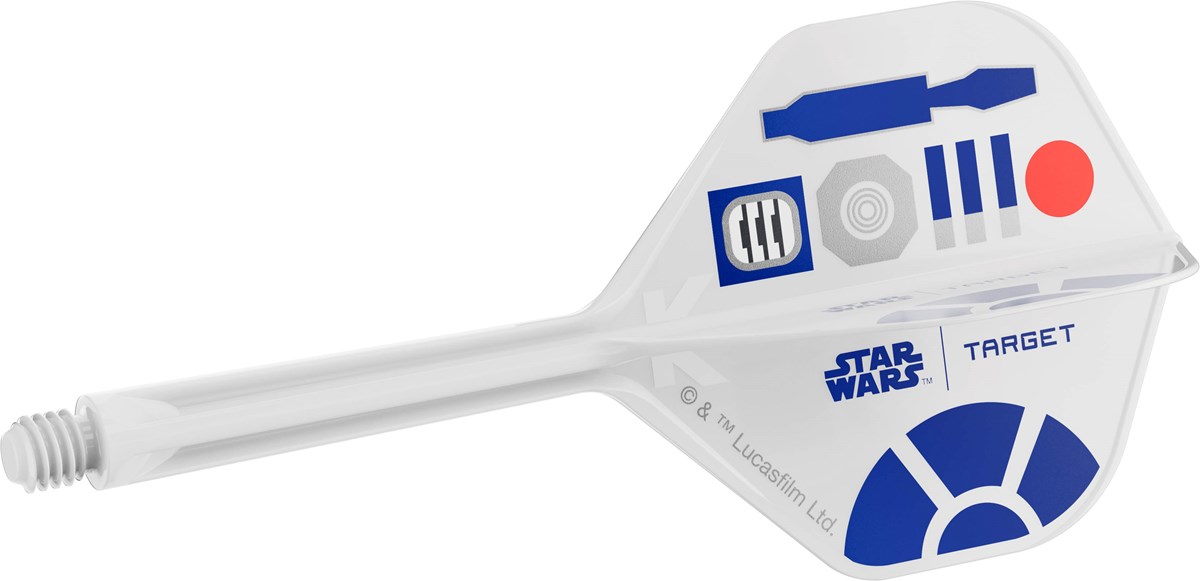 Target Darts Star Wars R2D2 K-Flex Flight System - No 2 Shape / Medium Shaft (33mm)