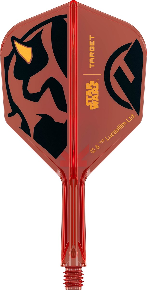 Target Darts Star Wars Darth Maul K-Flex Flight System - No 6 Shape / Short Shaft (19mm)