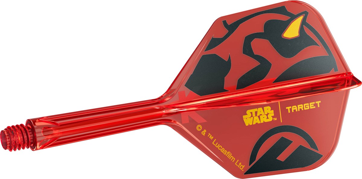 Target Darts Star Wars Darth Maul K-Flex Flight System - No 6 Shape / Intermediate Shaft (26mm)