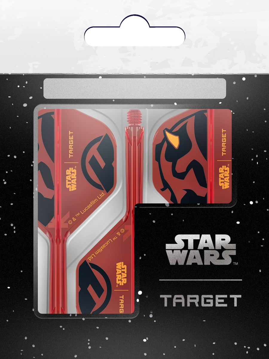 Target Darts Star Wars Darth Maul K-Flex Flight System - No 2 Shape / Intermediate Shaft (26mm)