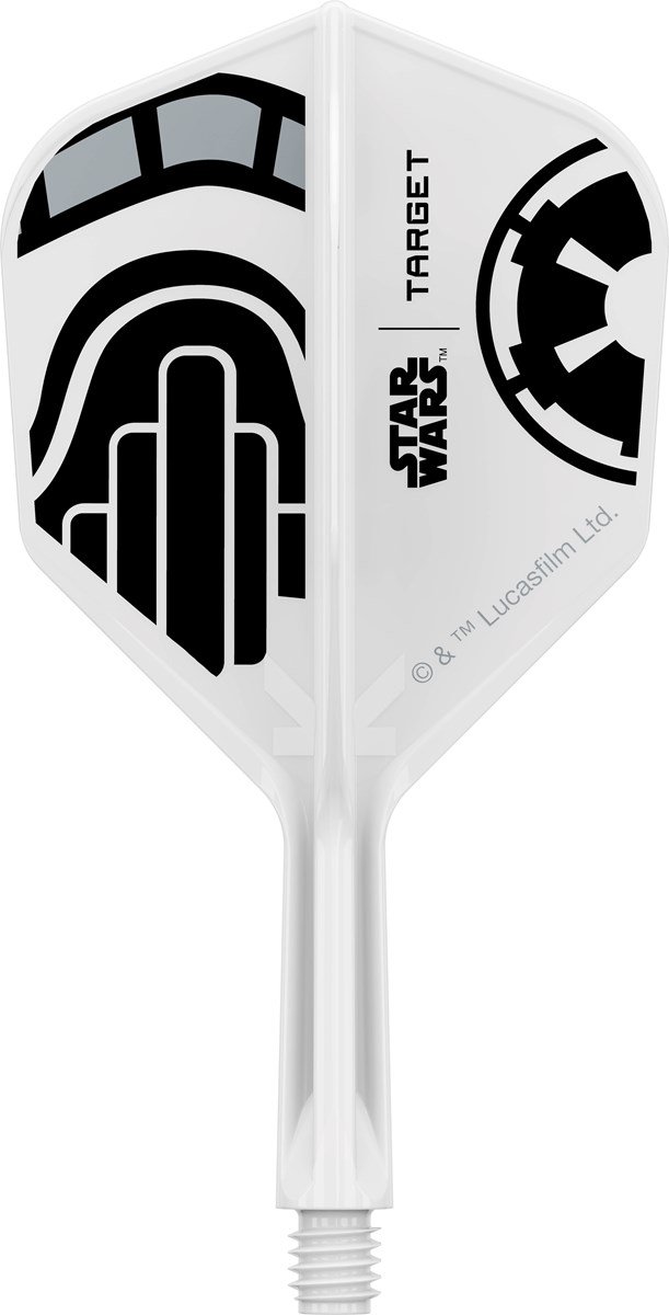 Target Darts Star Wars Storm Trooper K-Flex Flight System - No 6 Shape / Short Shaft (19mm)