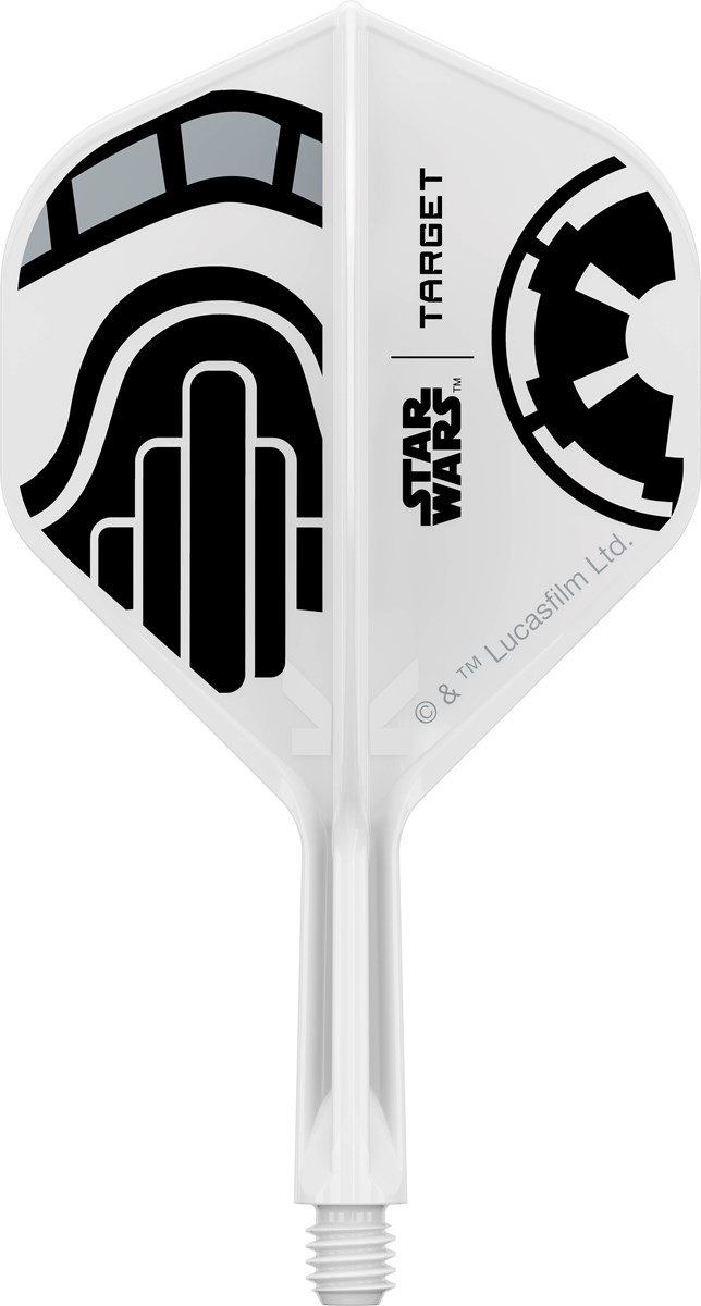 Target Darts Star Wars Storm Storm Trooper K-Flex Flight System - No 2 Shape / Short Shaft (19mm)