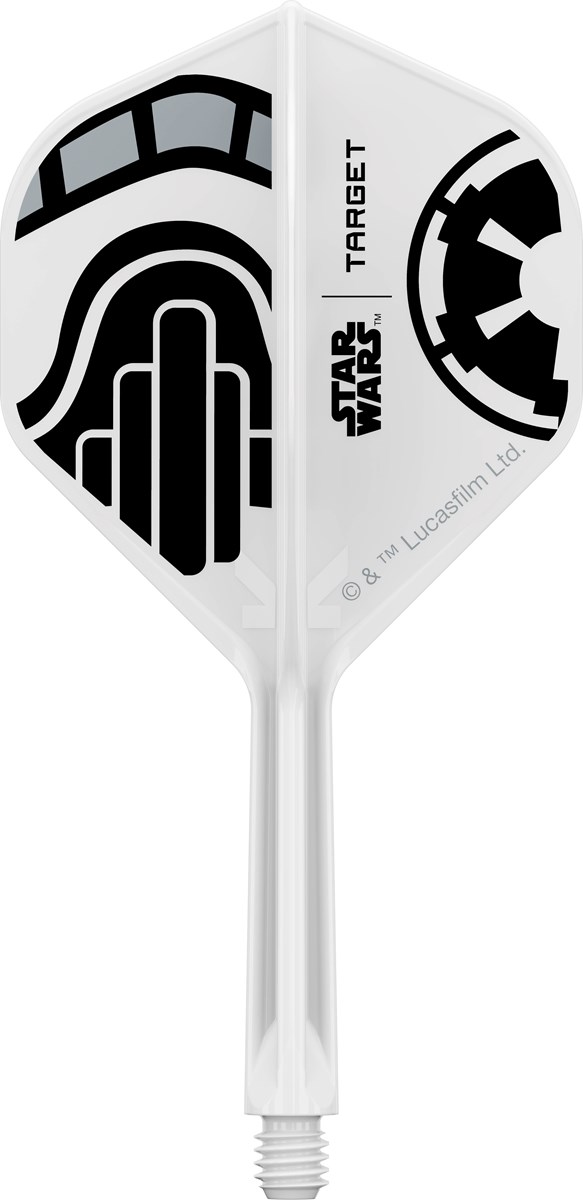 Target Darts Star Wars Storm Storm Trooper K-Flex Flight System - No 2 Shape / Intermediate Shaft (26mm)