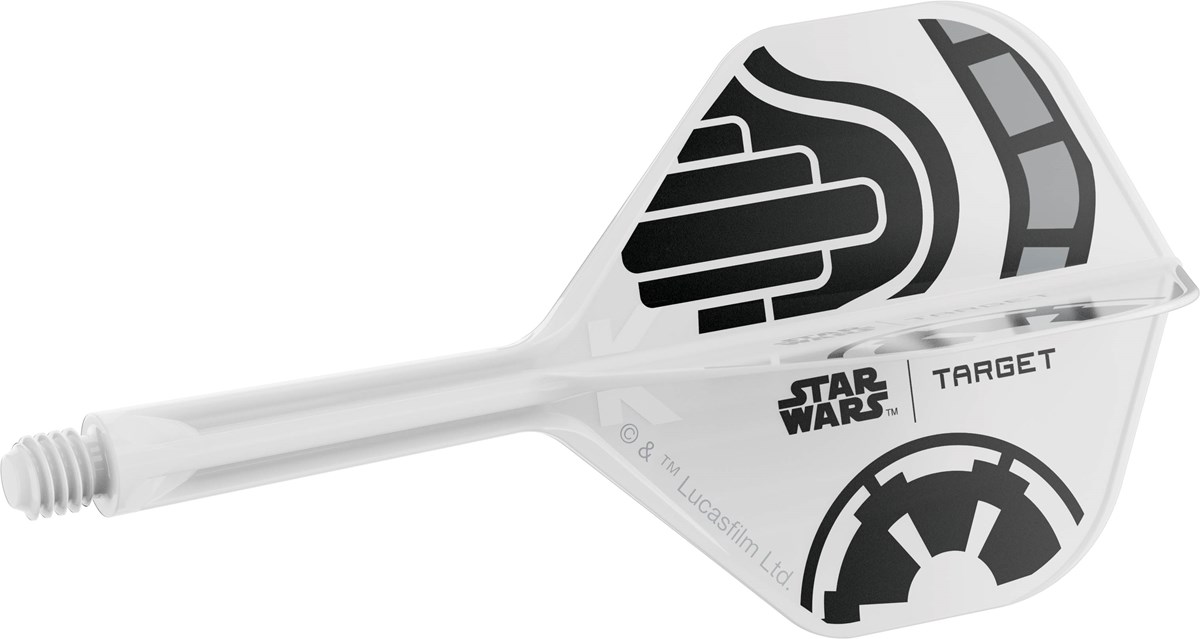 Target Darts Star Wars Storm Storm Trooper K-Flex Flight System - No 2 Shape / Intermediate Shaft (26mm)