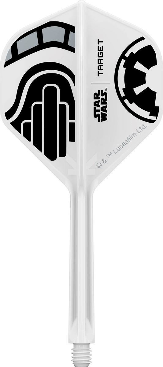 Target Darts Star Wars Storm Storm Trooper K-Flex Flight System - No 2 Shape / Medium Shaft (33mm)