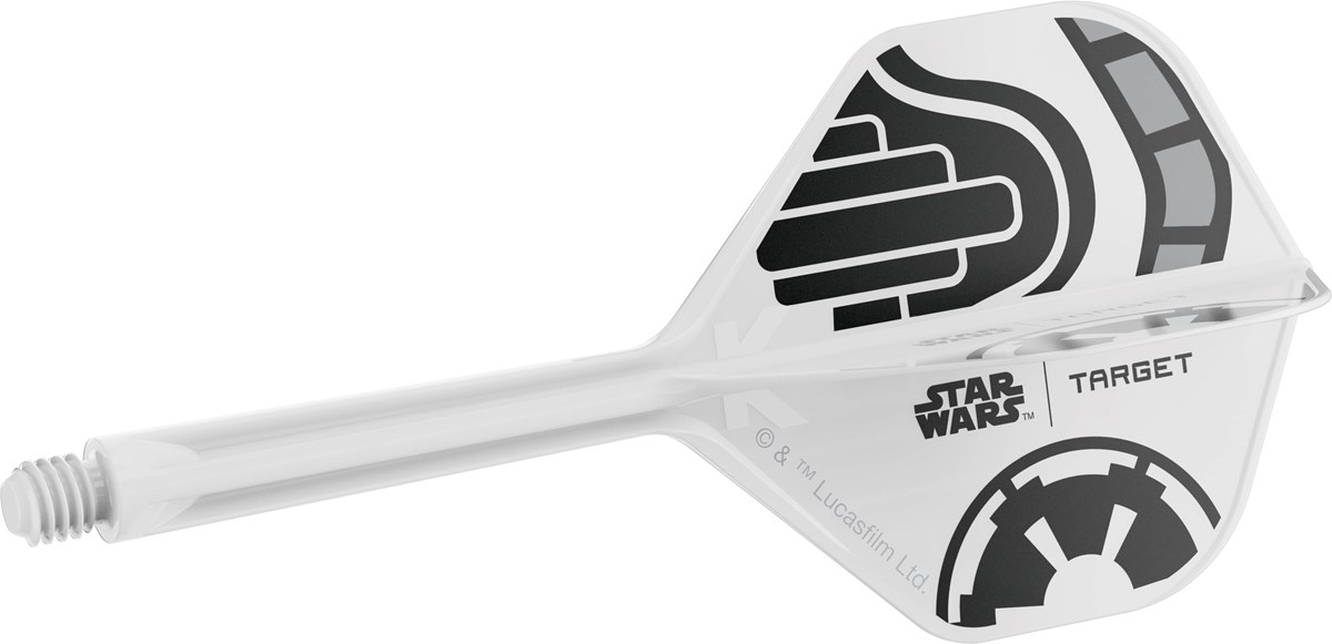 Target Darts Star Wars Storm Storm Trooper K-Flex Flight System - No 2 Shape / Medium Shaft (33mm)