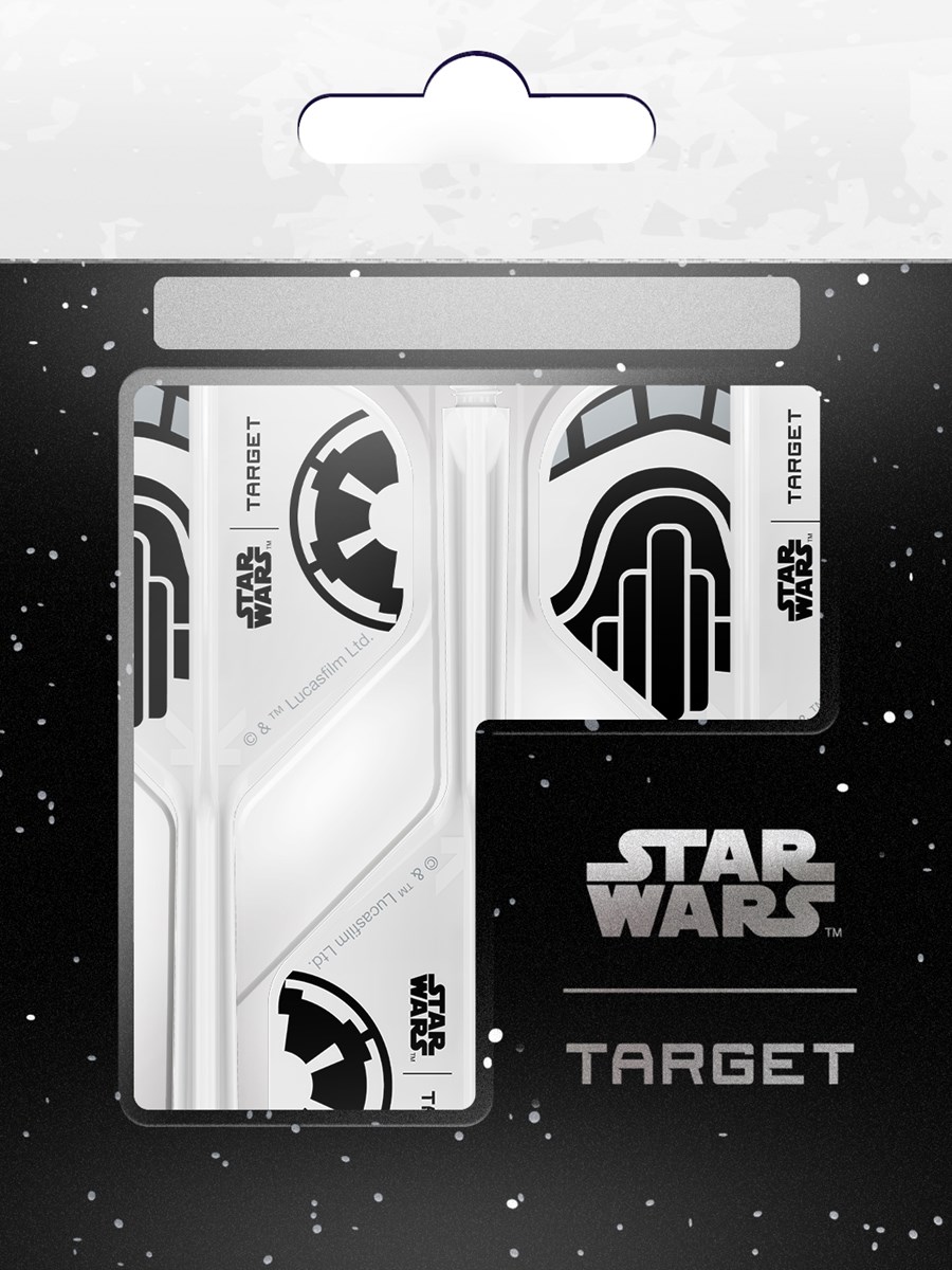 Target Darts Star Wars Storm Storm Trooper K-Flex Flight System - No 2 Shape / Medium Shaft (33mm)