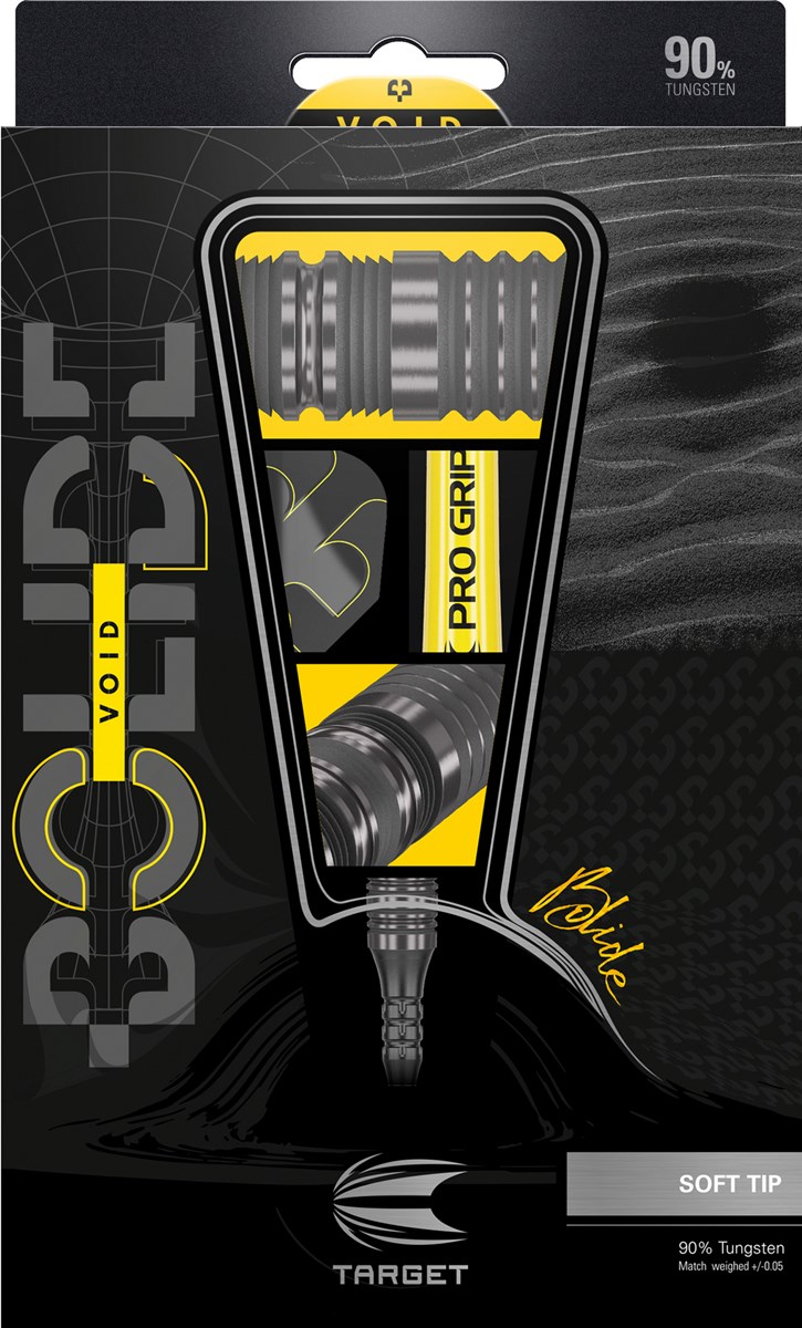 Target Darts Bolide Void 10 90% Tungsten Soft Tip Darts 21 grams